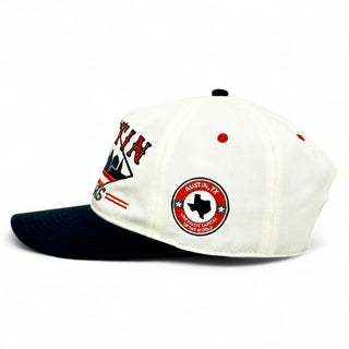 Austin Snapback - The Silicon Hills (Cream/Black) - Shells Vintage Hat Co.