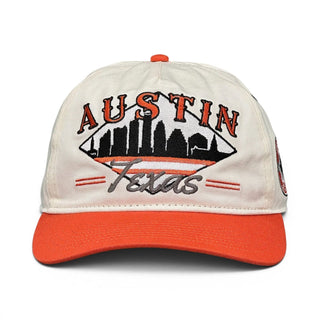 Austin Snapback - The Silicon Hills (Cream/Burnt Orange) - Shells Vintage Hat Co.