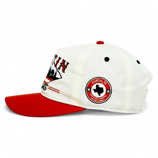Austin Snapback - The Silicon Hills (Cream/Burnt Orange) - Shells Vintage Hat Co.