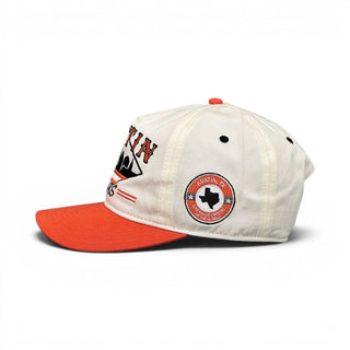 Austin Snapback - The Silicon Hills (Cream/Burnt Orange) - Shells Vintage Hat Co.