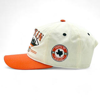 Austin Snapback - The Silicon Hills (Cream/Burnt Orange) - Shells Vintage Hat Co.