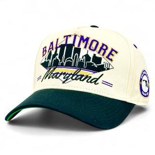 Baltimore Snapback - The Raven - Shells Vintage Hat Co.
