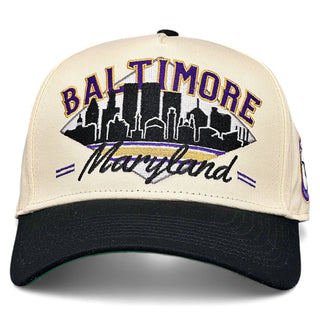 Baltimore Snapback - The Raven - Shells Vintage Hat Co.