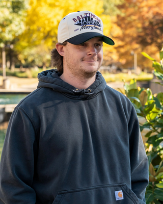 Baltimore Snapback - The Raven - Shells Vintage Hat Co.