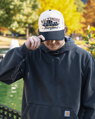 Baltimore Snapback - The Raven - Shells Vintage Hat Co.