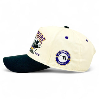 Baltimore Snapback - The Raven - Shells Vintage Hat Co.
