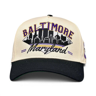 Baltimore Snapback - The Raven - Shells Vintage Hat Co.