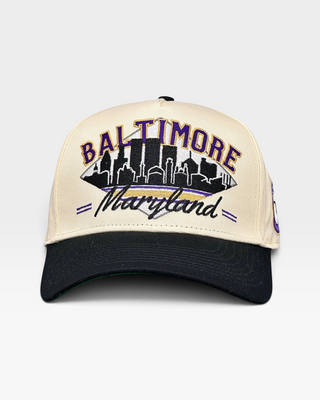 Baltimore Snapback - The Raven - Shells Vintage Hat Co.