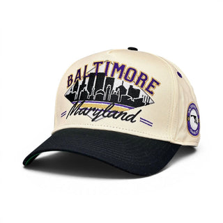Baltimore Snapback - The Raven - Shells Vintage Hat Co.