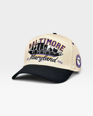 Baltimore Snapback - The Raven - Shells Vintage Hat Co.