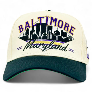 Baltimore Snapback - The Raven - Shells Vintage Hat Co.