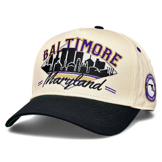 Baltimore Snapback - The Raven - Shells Vintage Hat Co.