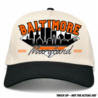 Baltimore Snapback - The Ripken - Shells Vintage Hat Co.