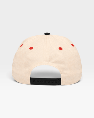 Cincinnati Snapback - The Charlie Hustle (Cream/Black) - Shells Vintage Hat Co.