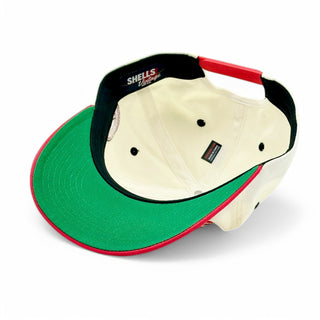 Cincinnati Snapback - The Charlie Hustle (Cream/Red) - Shells Vintage Hat Co.