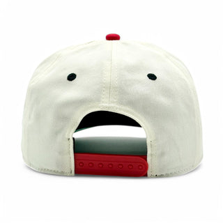 Cincinnati Snapback - The Charlie Hustle (Cream/Red) - Shells Vintage Hat Co.