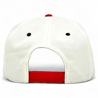 Cincinnati Snapback - The Charlie Hustle (Cream/Red) - Shells Vintage Hat Co.