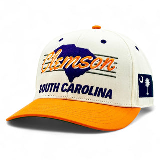 Clemson Snapback - The Dabo (Cream/Orange) - Shells Vintage Hat Co.
