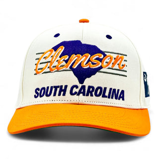 Clemson Snapback - The Dabo (Cream/Orange) - Shells Vintage Hat Co.