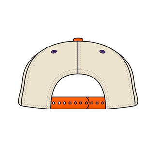 Clemson Snapback - The Dabo (Cream/Orange) - Shells Vintage Hat Co.
