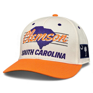 Clemson Snapback - The Dabo (Cream/Orange) - Shells Vintage Hat Co.