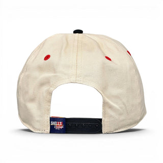 Cleveland Snapback - The Bron (Cream/Black) - Shells Vintage Hat Co.