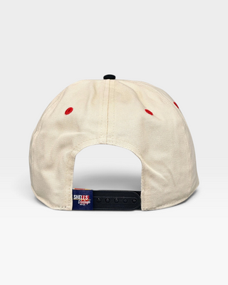Cleveland Snapback - The Bron (Cream/Black) - Shells Vintage Hat Co.