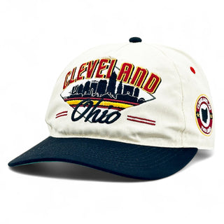 Cleveland Snapback - The Bron (Cream/Black) - Shells Vintage Hat Co.