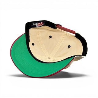 Cleveland Snapback - The Bron (Cream/Crimson) - Shells Vintage Hat Co.
