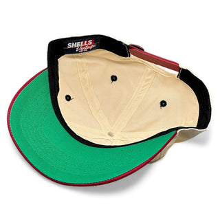 Cleveland Snapback - The Bron (Cream/Crimson) - Shells Vintage Hat Co.