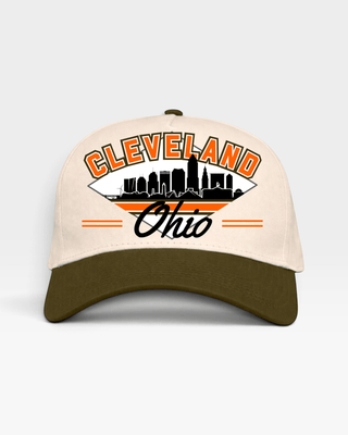 Cleveland Snapback - The Brown - Shells Vintage Hat Co.