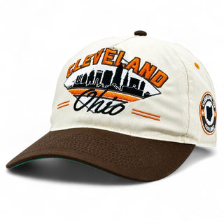 Cleveland Snapback - The Brown - Shells Vintage Hat Co.