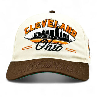 Cleveland Snapback - The Brown - Shells Vintage Hat Co.