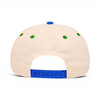 Dallas Snapback - The Dirk (Cream/Blue) - Shells Vintage Hat Co.