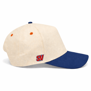 Denver Snapback - The Elway (Cream/Navy) - Shells Vintage Hat Co.