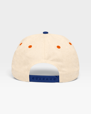 Denver Snapback - The Elway (Cream/Navy) - Shells Vintage Hat Co.