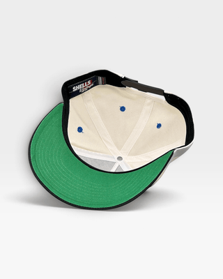 Detroit Snapback - The Sanders (Cream/Black) - Shells Vintage Hat Co.