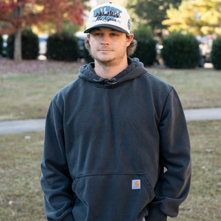 Detroit Snapback - The Sanders (Cream/Black) - Shells Vintage Hat Co.