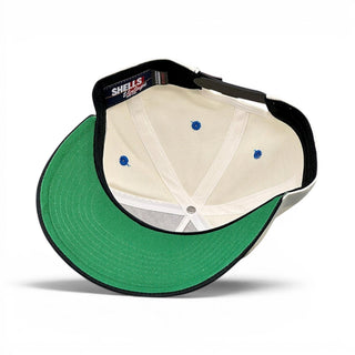 Detroit Snapback - The Sanders (Cream/Black) - Shells Vintage Hat Co.