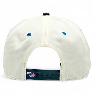 Detroit Snapback - The Sanders (Cream/Black) - Shells Vintage Hat Co.