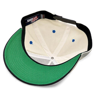 Detroit Snapback - The Sanders (Cream/Black) - Shells Vintage Hat Co.
