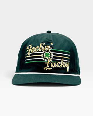 Feelin' Lucky Snapback (Black) - Shells Vintage Hat Co.