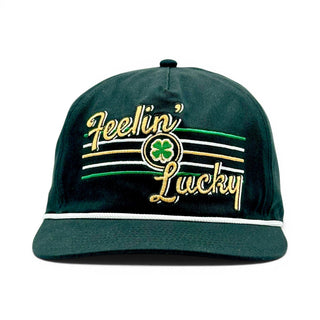 Feelin' Lucky Snapback (Black) - Shells Vintage Hat Co.