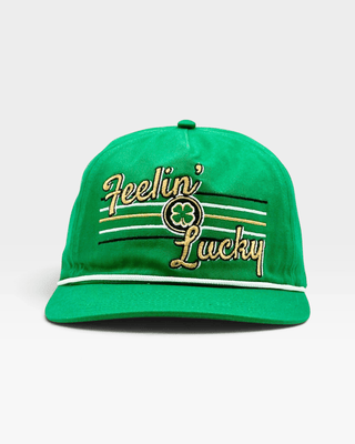 Feelin' Lucky Snapback (Green) - Shells Vintage Hat Co.