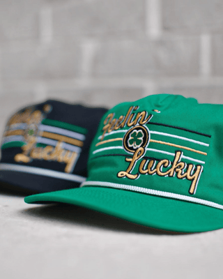 Feelin' Lucky Snapback (Green) - Shells Vintage Hat Co.