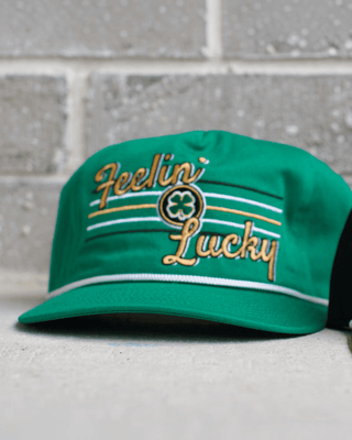 Feelin' Lucky Snapback (Green) - Shells Vintage Hat Co.