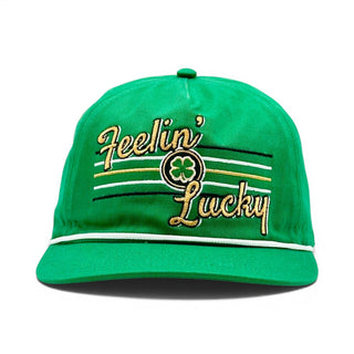 Feelin' Lucky Snapback (Green) - Shells Vintage Hat Co.