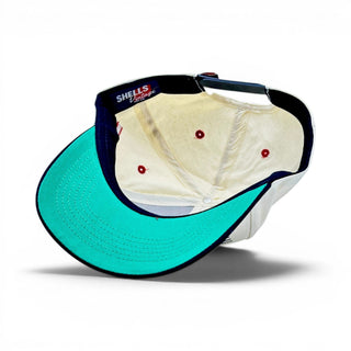 Georgia Snapback - The Sanford (Cream/Black) - Shells Vintage Hat Co.