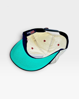Georgia Snapback - The Sanford (Cream/Black) - Shells Vintage Hat Co.