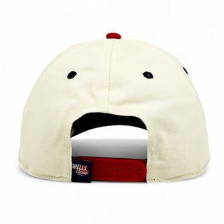 Georgia Snapback - The Sanford (Cream/Red) - Shells Vintage Hat Co.